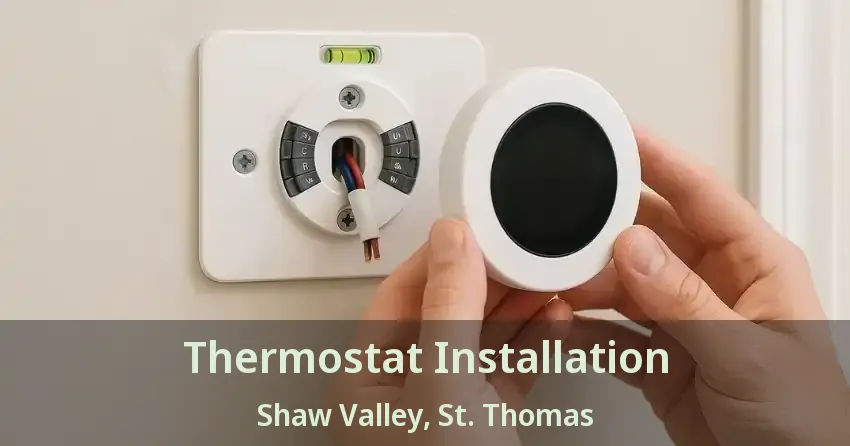 Thermostat Installation Shaw Valley, St. Thomas - ON